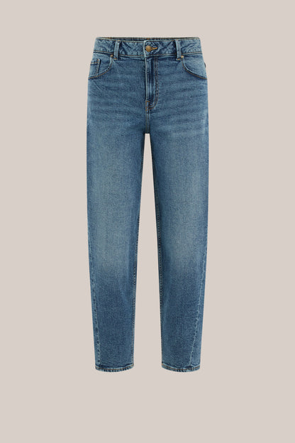 Jeans taille moyenne coupe fuselée